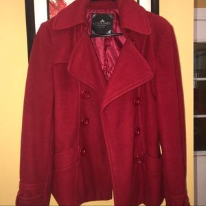 Red Pea Coat